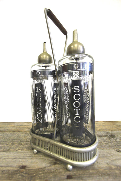 Vintage Bourbon and Scotch Decanter