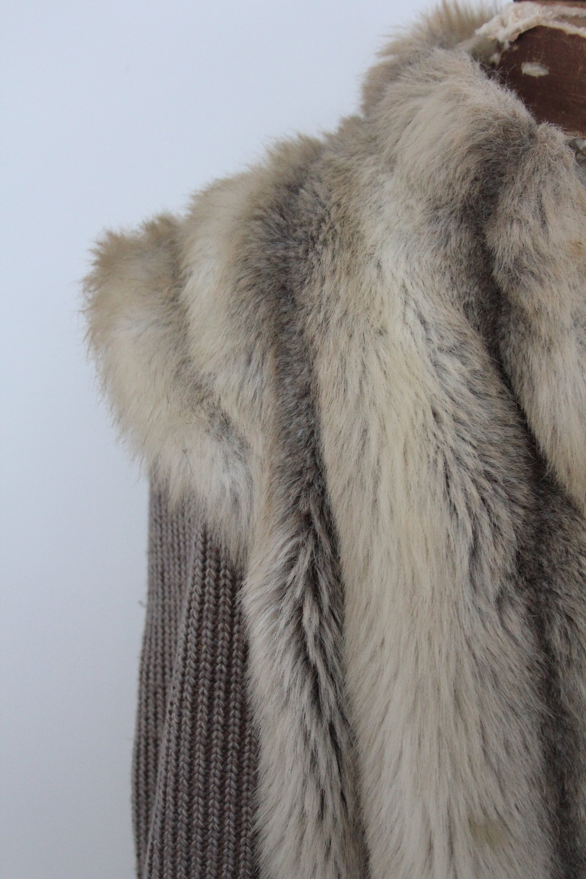 Jordache Faux Fur Coat - Diamonds & Rust
