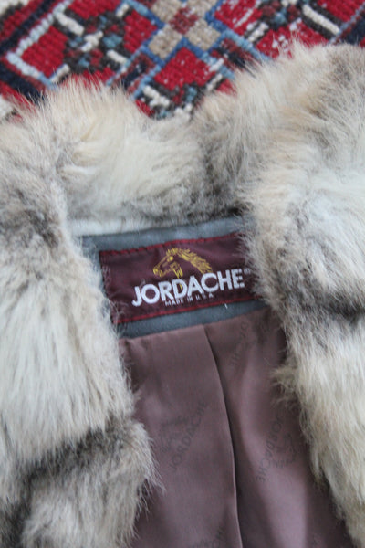 Jordache Faux Fur Coat - Diamonds & Rust