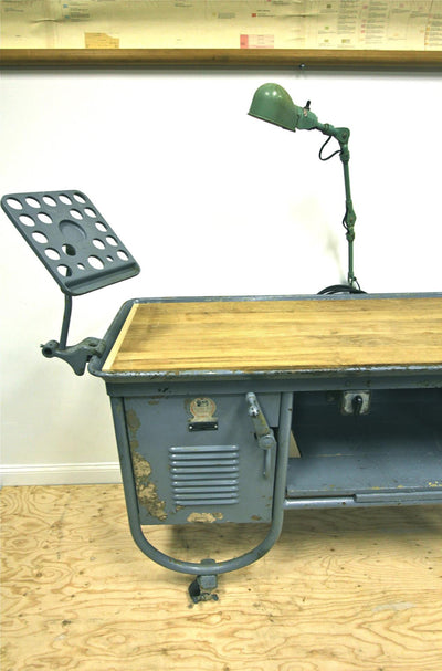 Repurposed Industrial Lathe Table