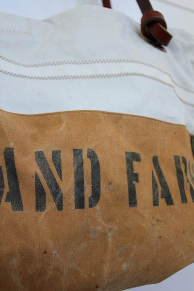 Canvas & Sail Tote Bag - Diamonds & Rust