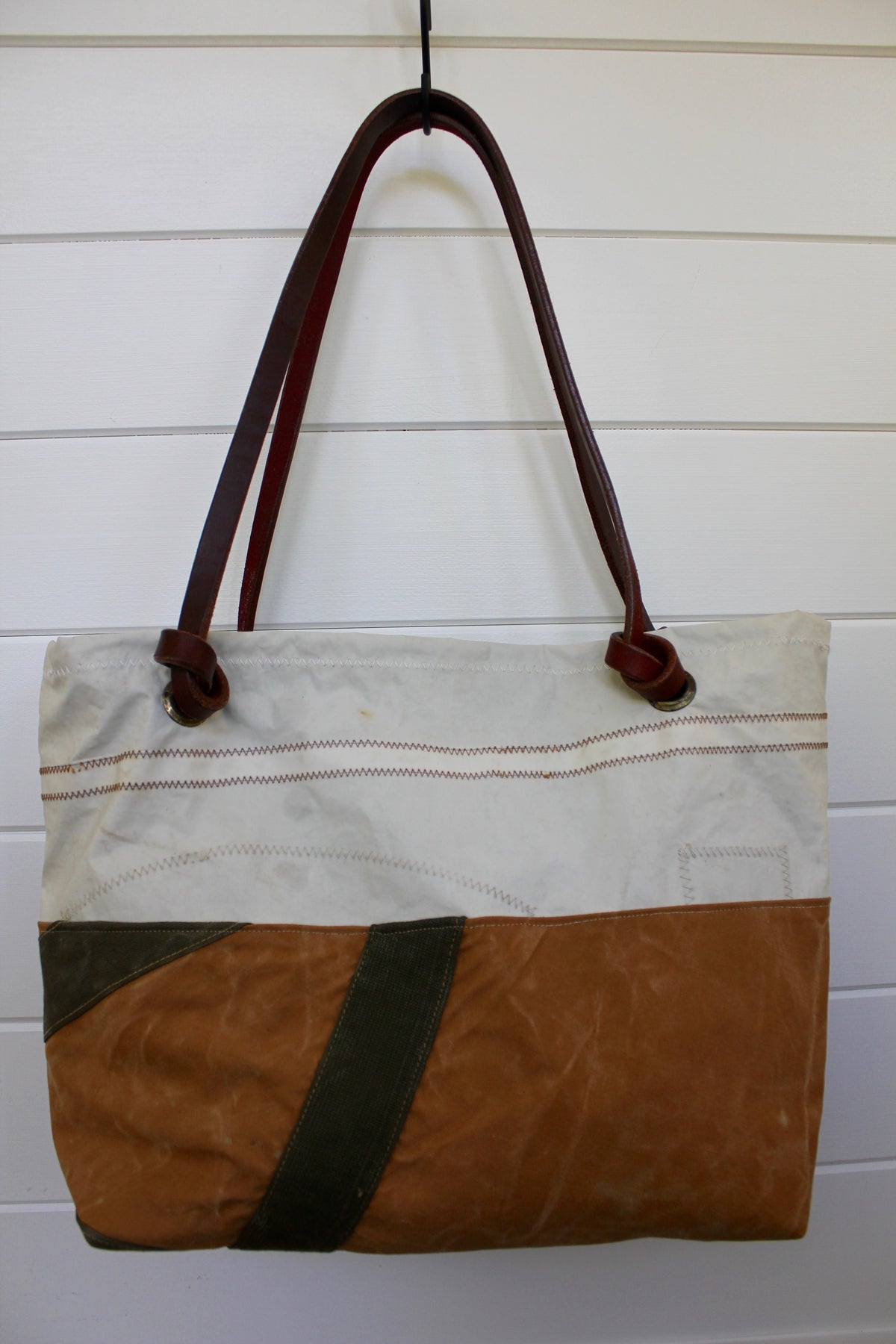 Canvas & Sail Tote Bag - Diamonds & Rust