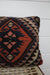 Vintage Kilim Pillow: 12" x 18" - Diamonds & Rust