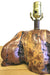 Mid Century Cypress Wood Table Lamp