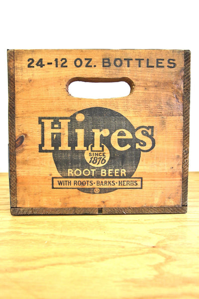 Hires Root Beer Wood Crate