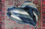 Vintage Indigo Textile: Striped 2 - Diamonds & Rust