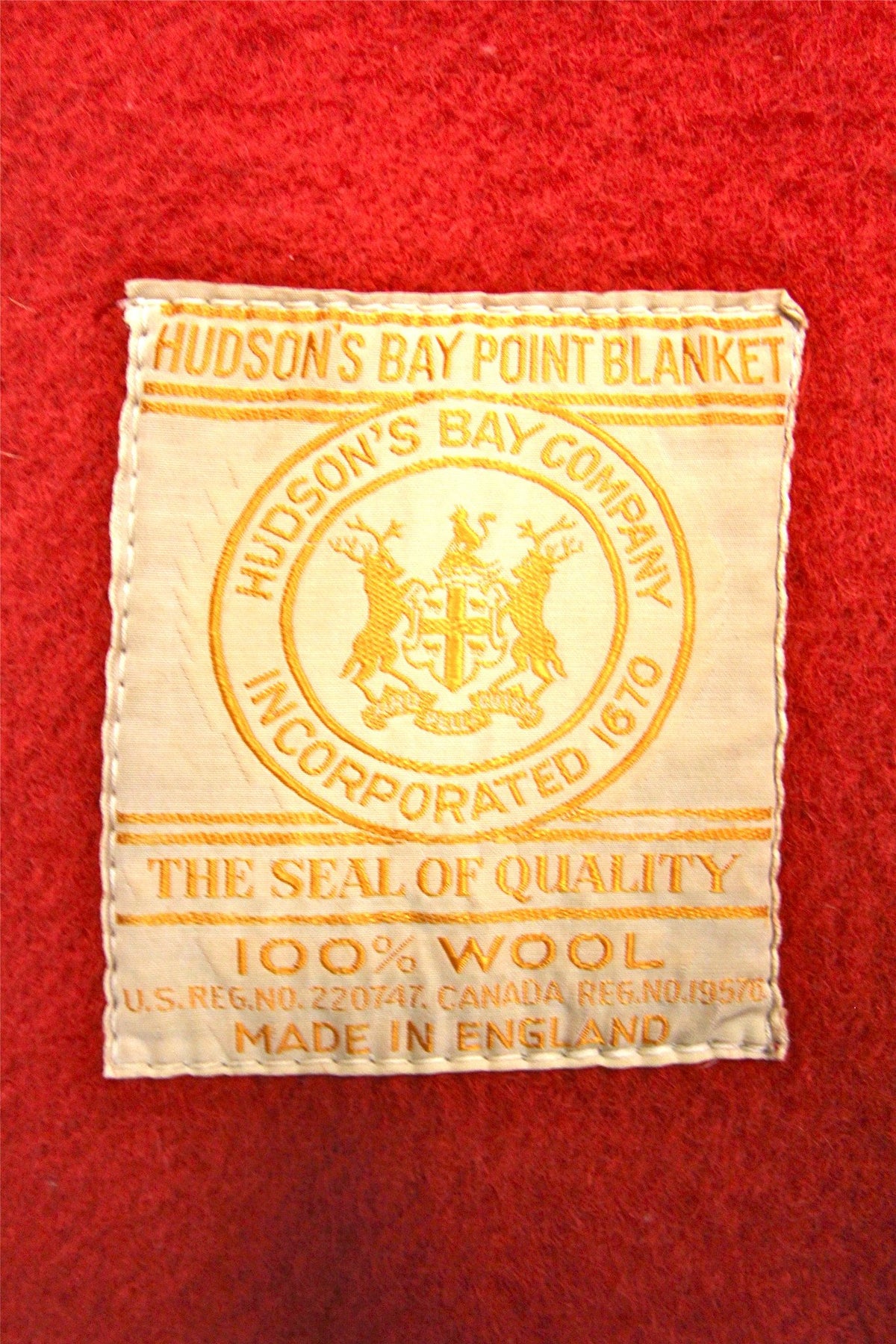 1950s Hudson's Bay Point Blanket - Diamonds & Rust