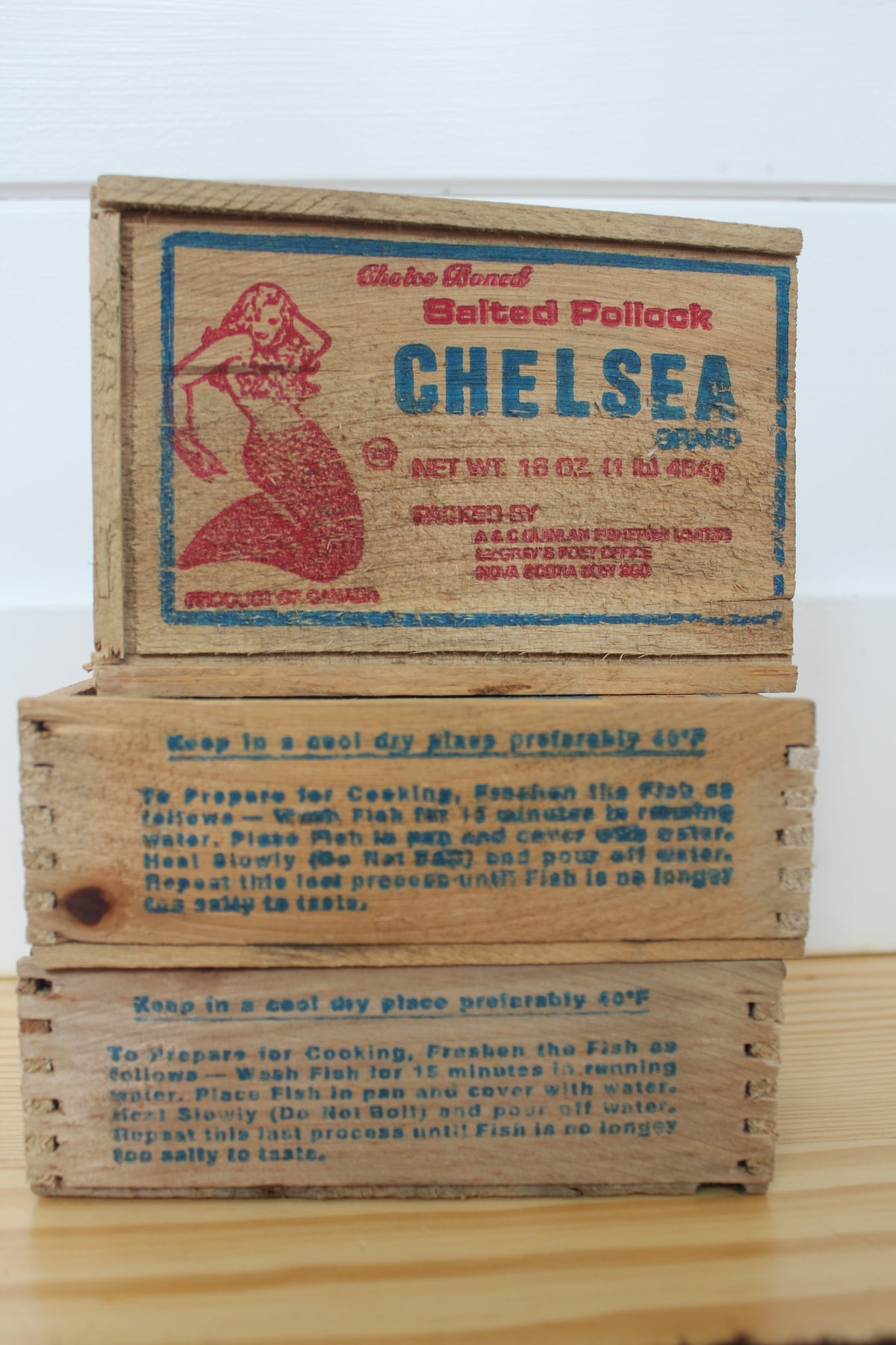 Chelsea "Salted Pollock" Fish Box - Diamonds & Rust