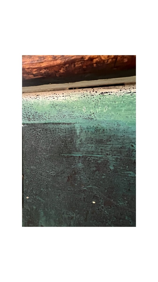 Antique Blanket Chest - Diamonds & Rust