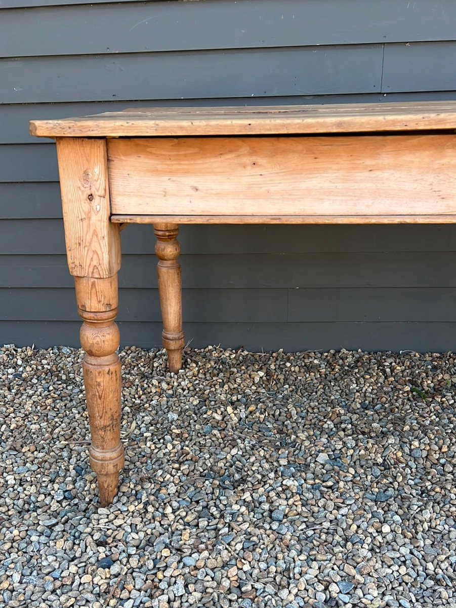 Antique Wood Table - Diamonds & Rust