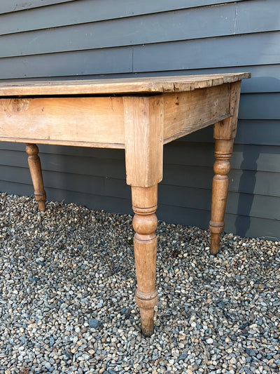 Antique Wood Table - Diamonds & Rust