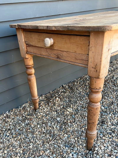 Antique Wood Table - Diamonds & Rust