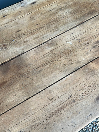Antique Wood Table - Diamonds & Rust
