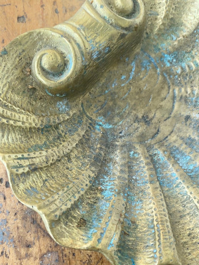 Brass Clam Tray - Diamonds & Rust