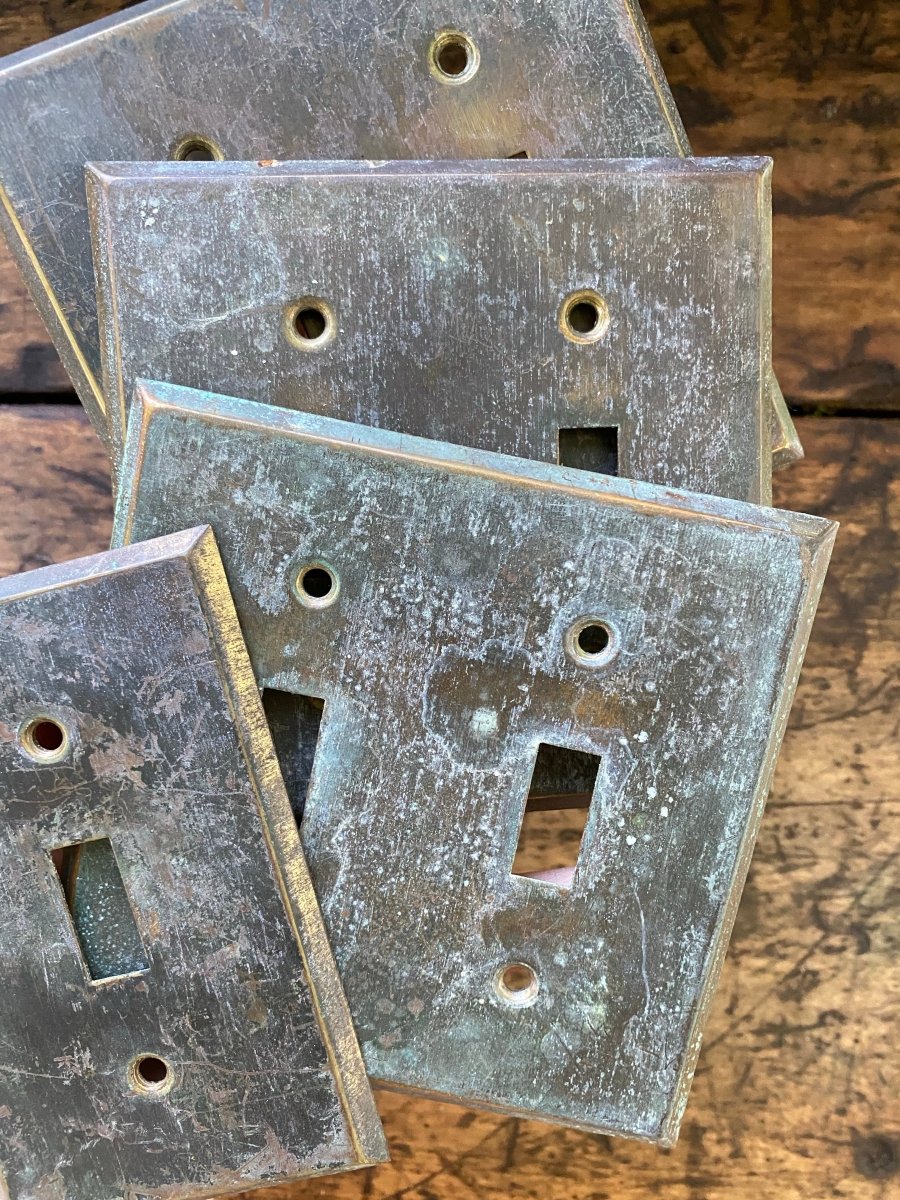 Brass Switch Plates - Diamonds & Rust