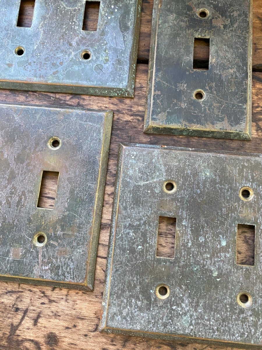 Brass Switch Plates - Diamonds & Rust