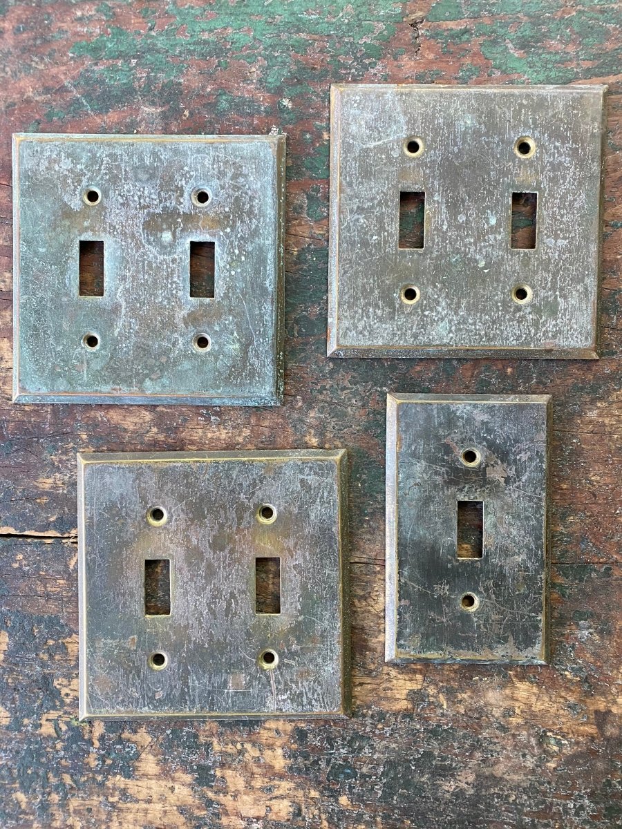 Brass Switch Plates - Diamonds & Rust