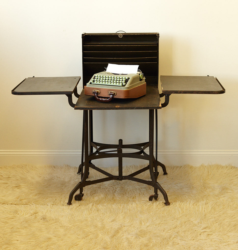 UHL Toledo Rolltop Typewriter Desk