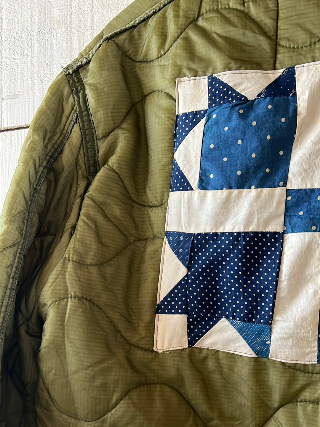 Indigo Quilt Patch - Vintage Quilted Liner