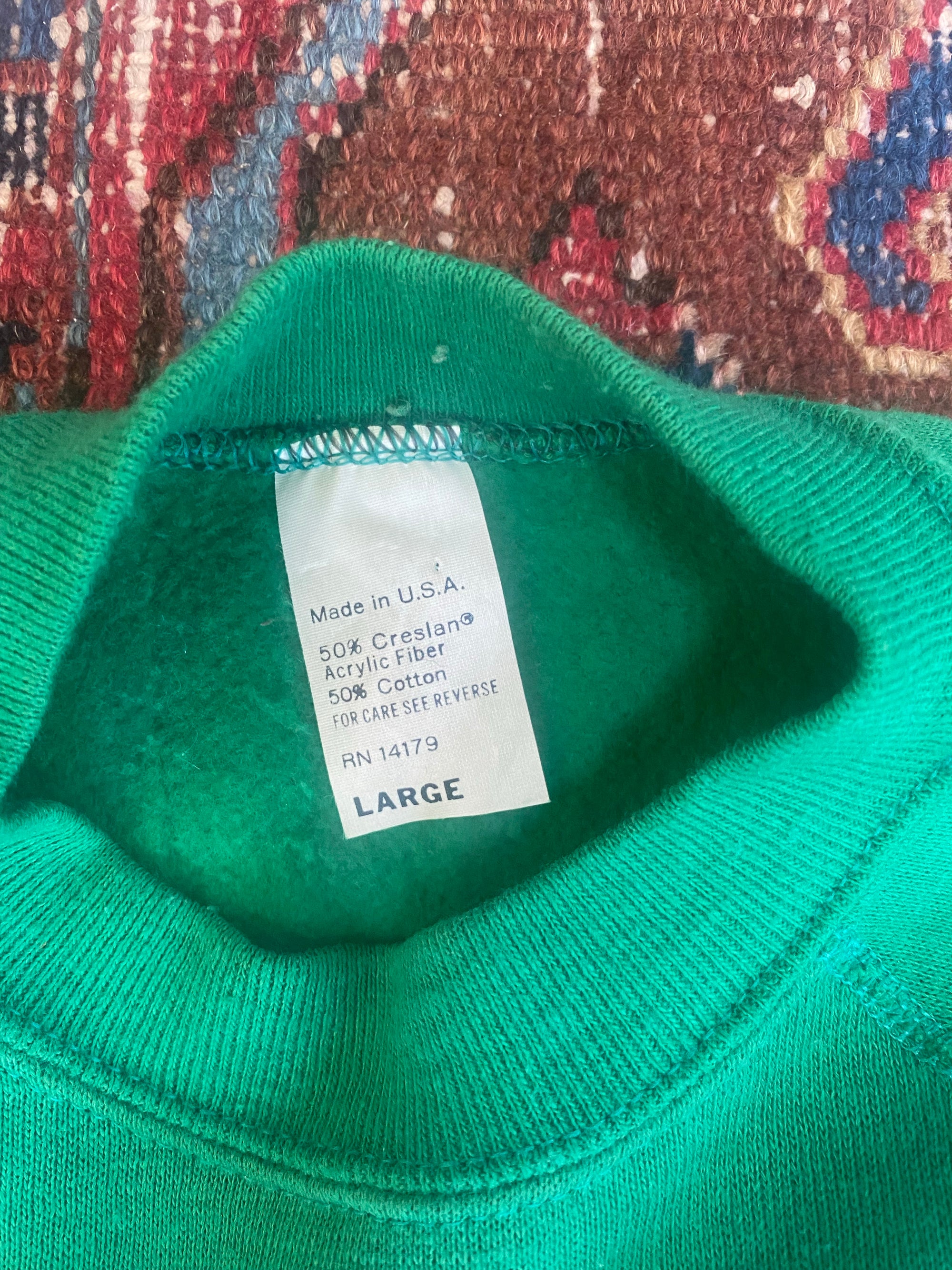 Vintage Green Shamrock Crewneck