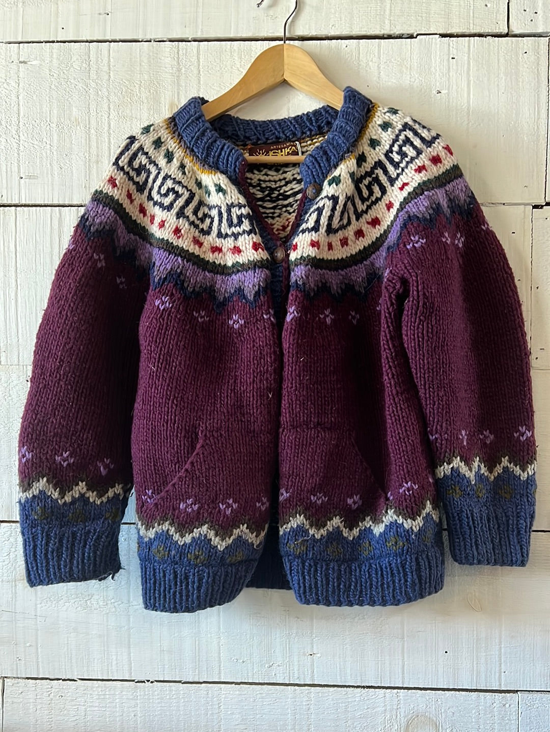 Vintage Wool Cardigan Sweater