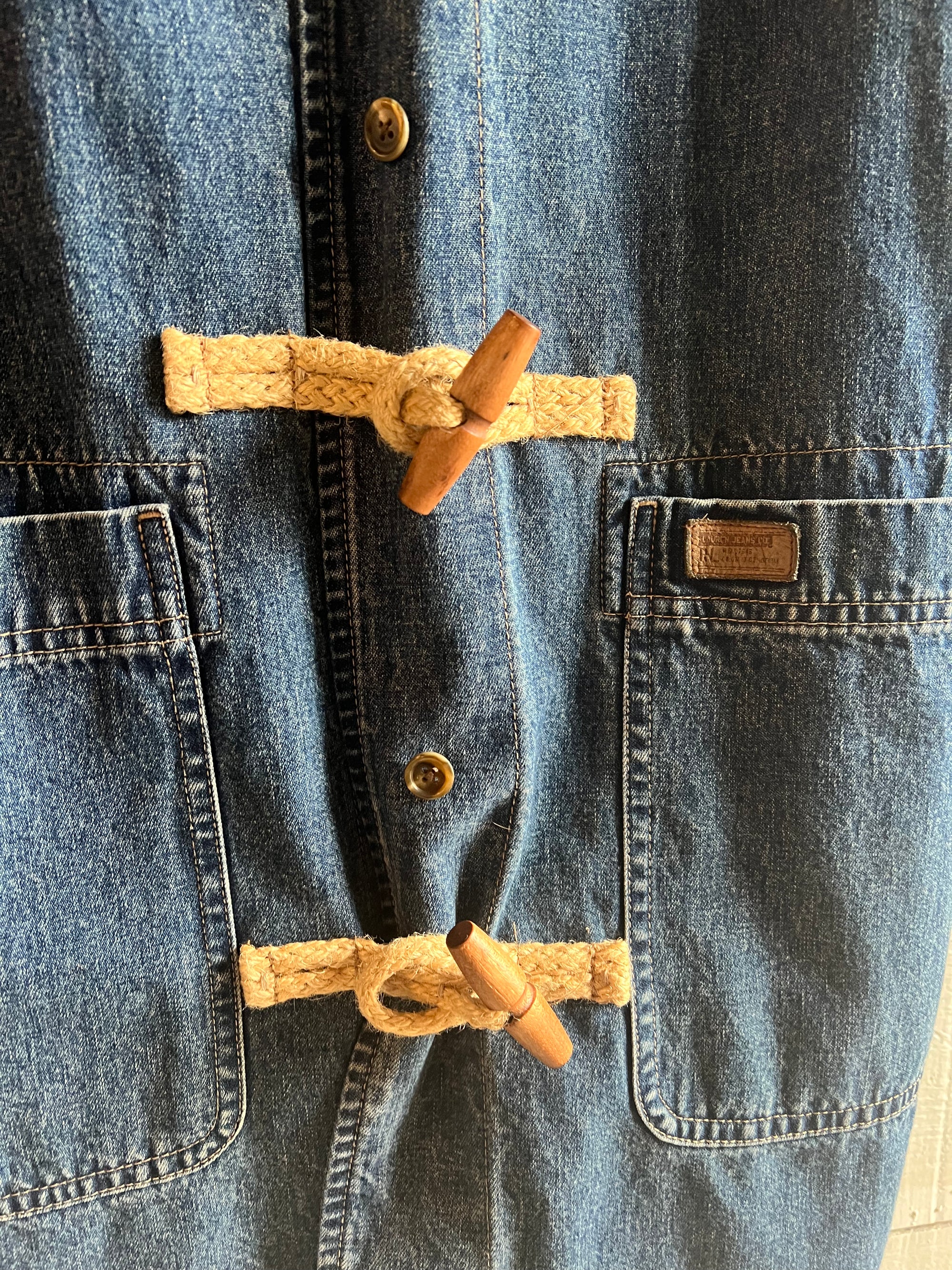 Vintage Ralph Lauren Denim Toggle Coat