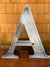 Salvaged Metal Letter - A