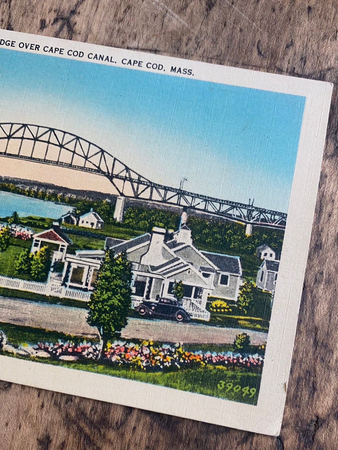 Vintage Bourne Bridge Post Card