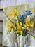 Vintage Iris & Daffodil Painting