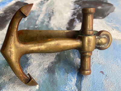 Vintage Brass Anchor Door Knocker