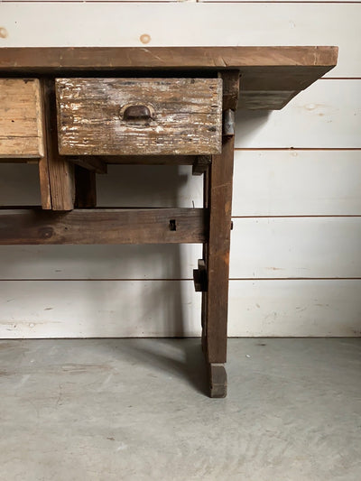 Salvaged Wood Workbench