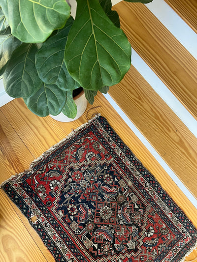 Vintage Worn In Scatter Rug