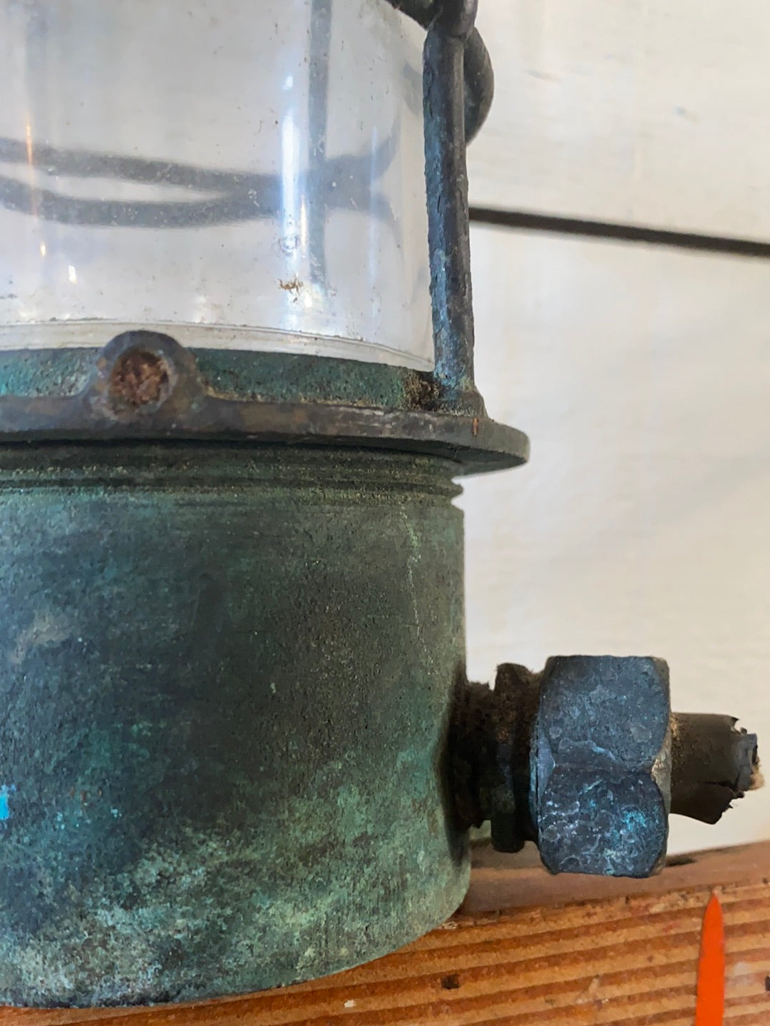 Salvaged Maritime Ceiling Light