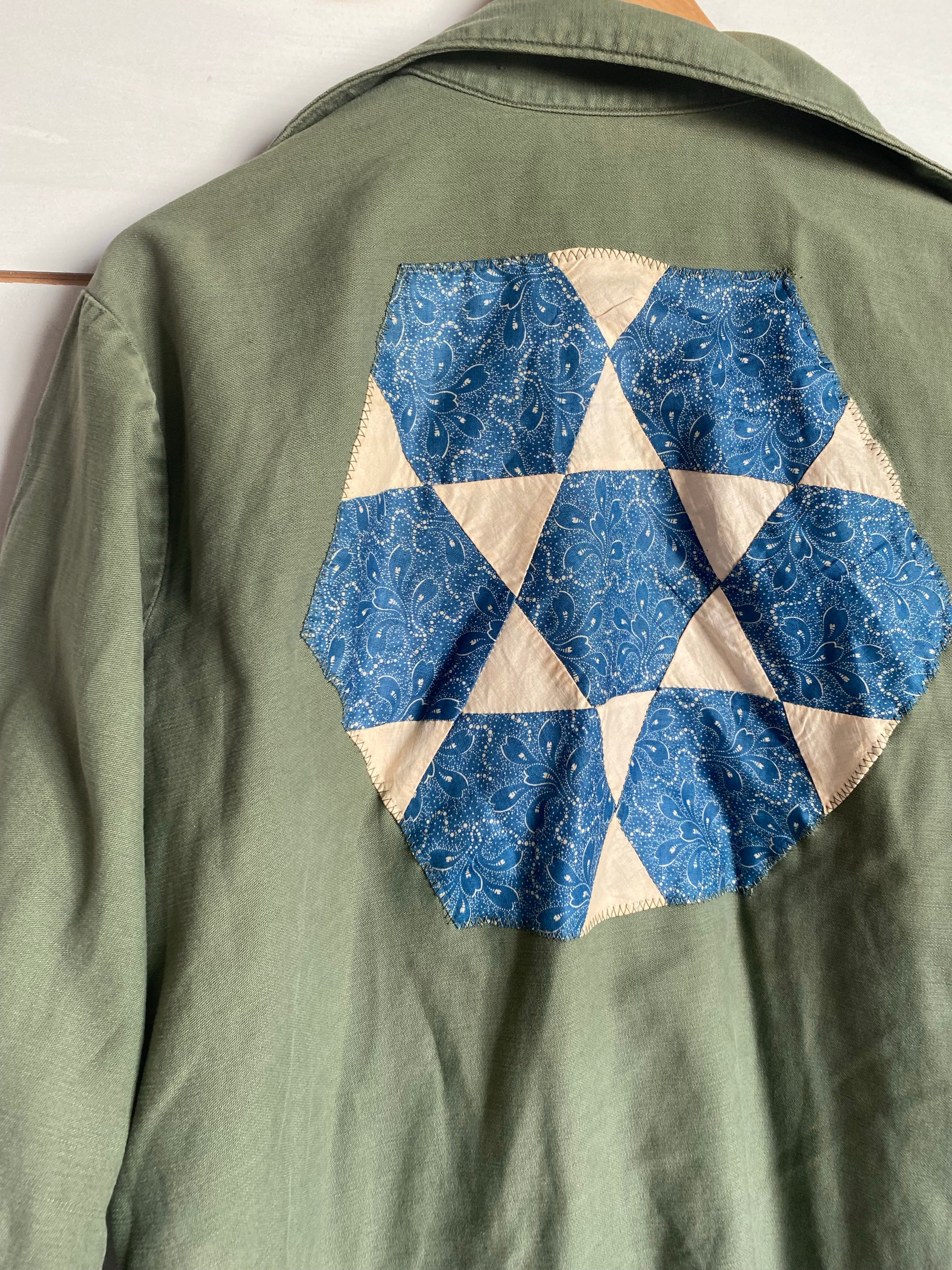 Quilt Patch - Vintage Military Shirt
