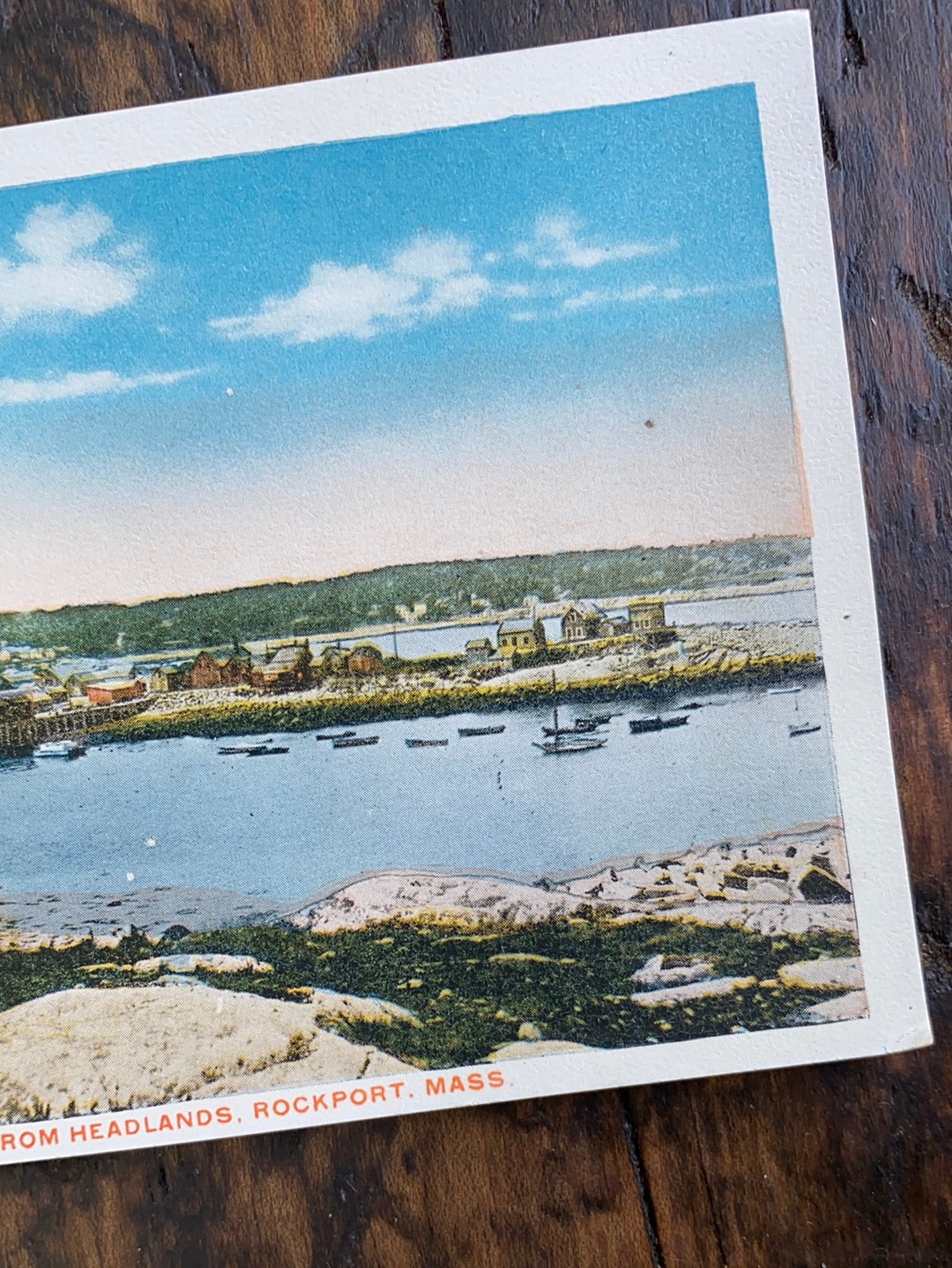 Vintage Harbor View Post Card