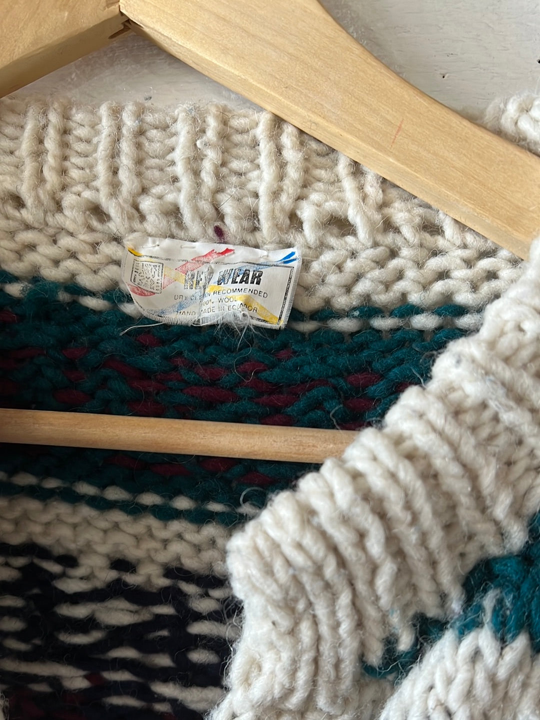 Vintage Wool Cardigan Sweater