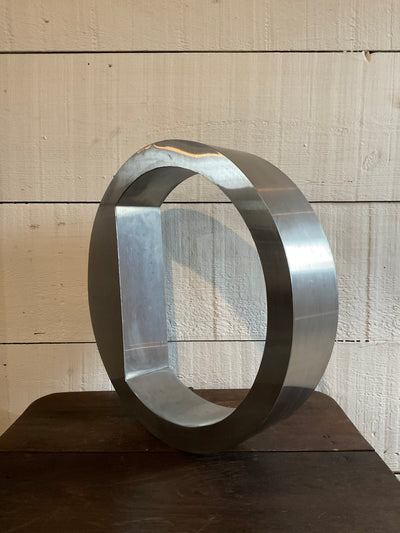 Salvaged Metal Letter - O