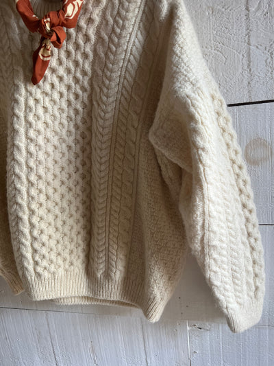 Vintage Wool Fishermen's Pull Over Sweater