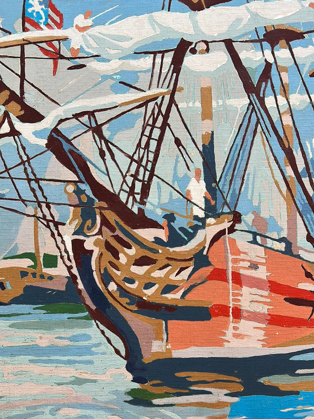 Vintage Clipper Ship Paint by Numbers