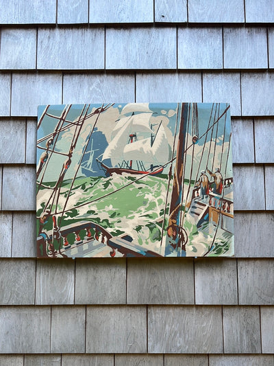 Vintage Paint by Numbers - On A Sailboat
