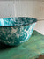 Vintage Splatter Teal Enamelware Bowl