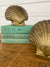 Vintage Brass Clam Bookends