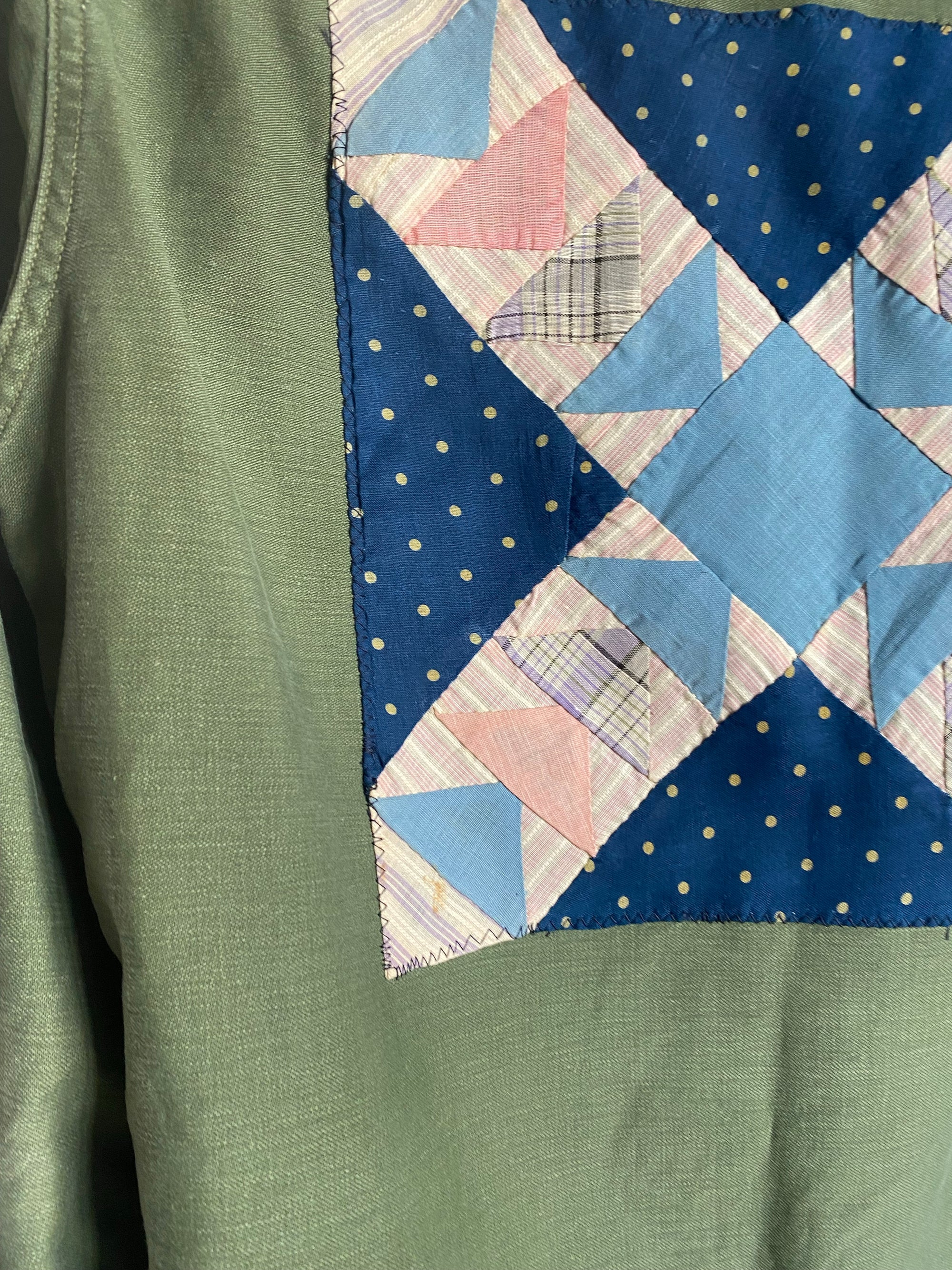 Quilt Patch - Vintage Military Shirt - 1