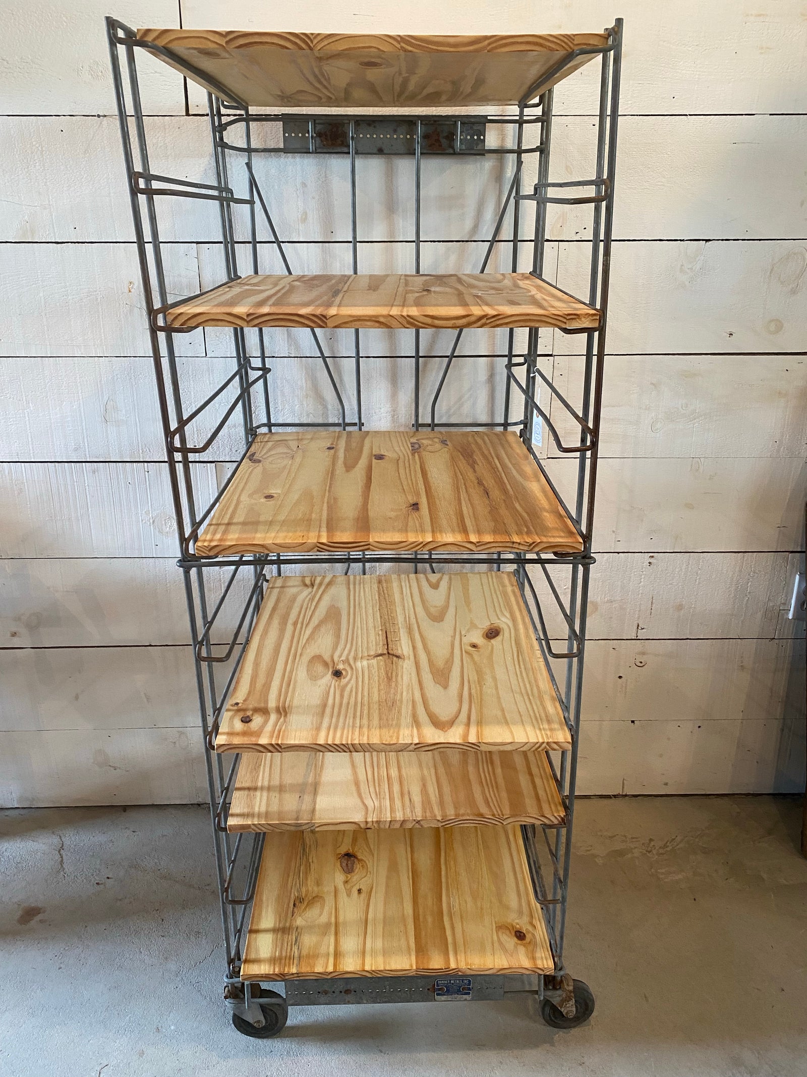 Vintage industrial bakers discount rack