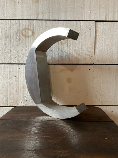 Salvaged Metal Letter - C