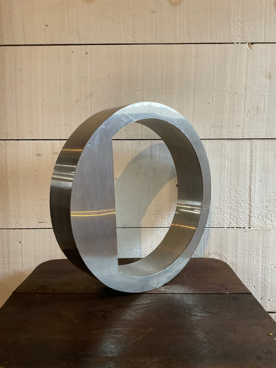 Salvaged Metal Letter - O