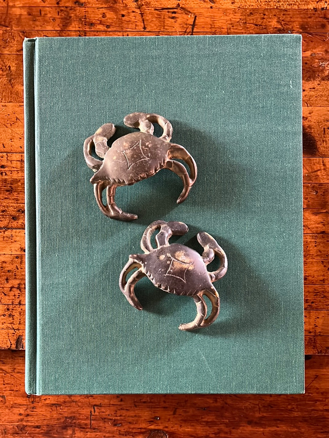 Pair of Vintage Brass Crabs