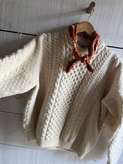 Vintage Wool Fishermen's Pull Over Sweater