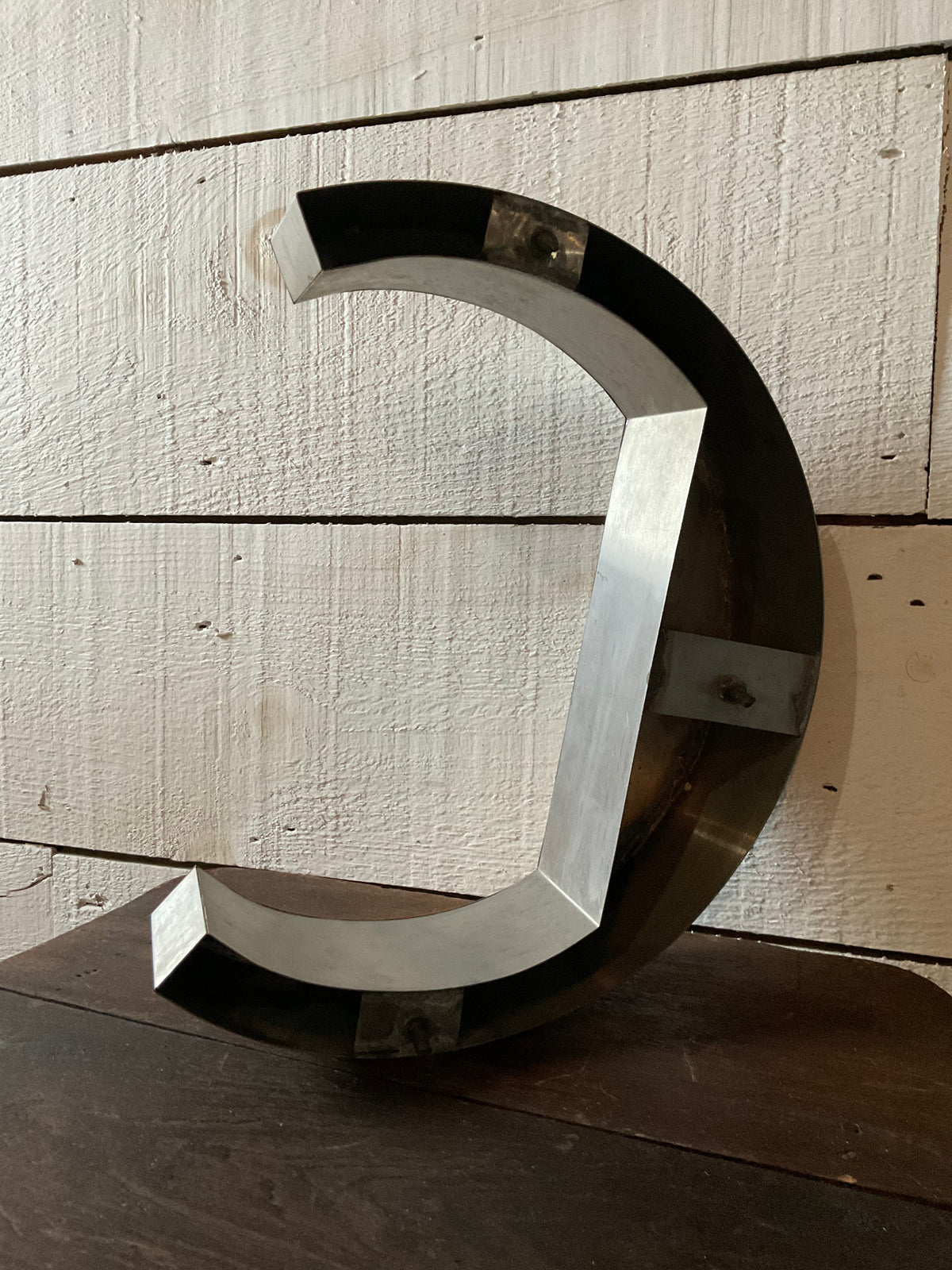 Salvaged Metal Letter - C