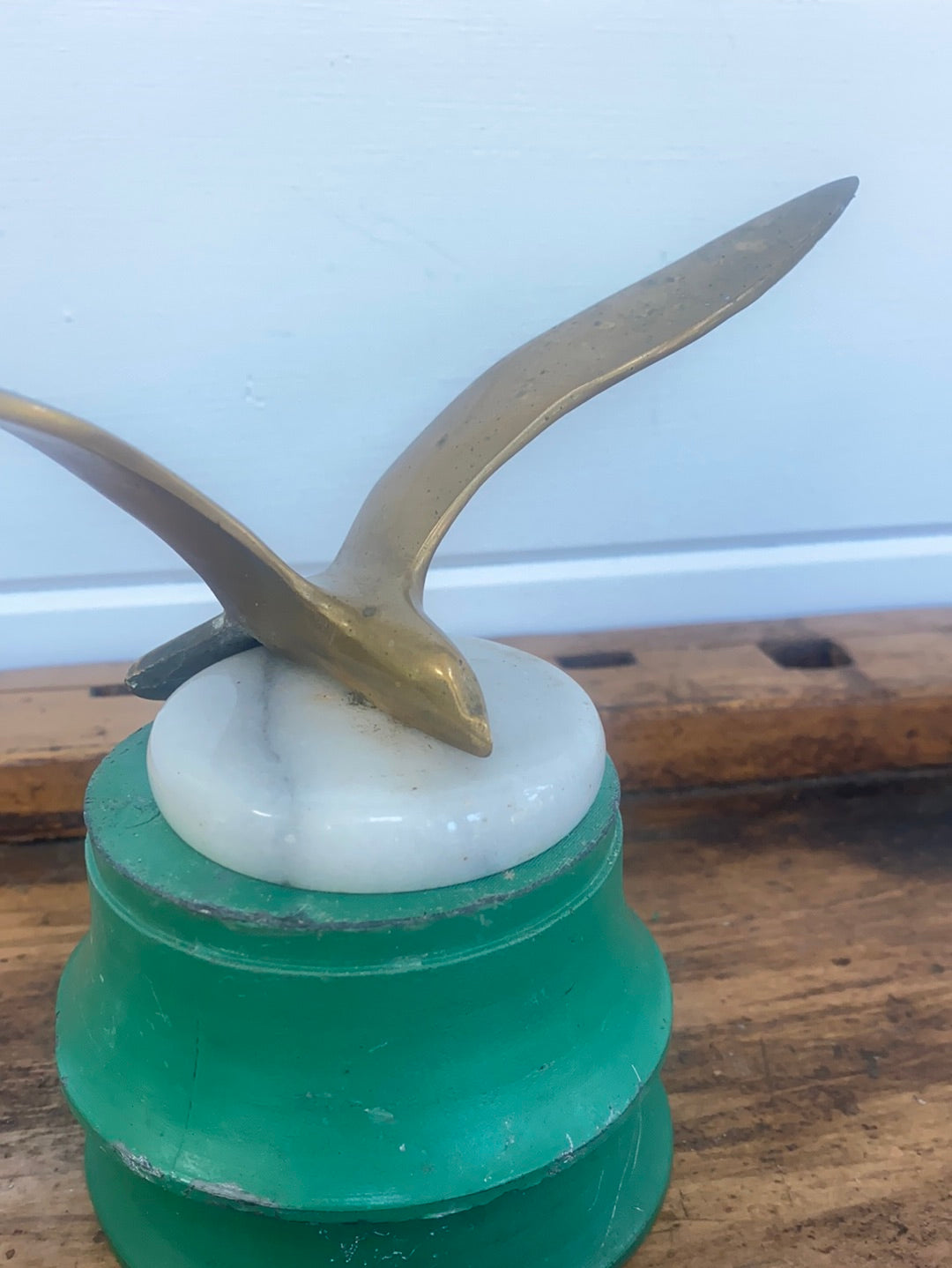 Vintage Brass Seagull Paperweight